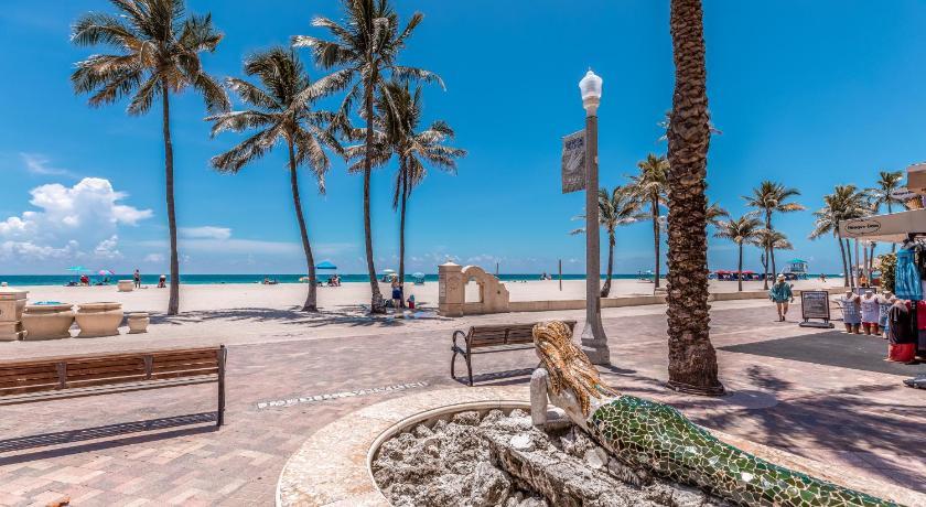 Stylish Private Beach Condo In Hollywood Fl, 3Min Walk To Hollywood Beach Zewnętrze zdjęcie